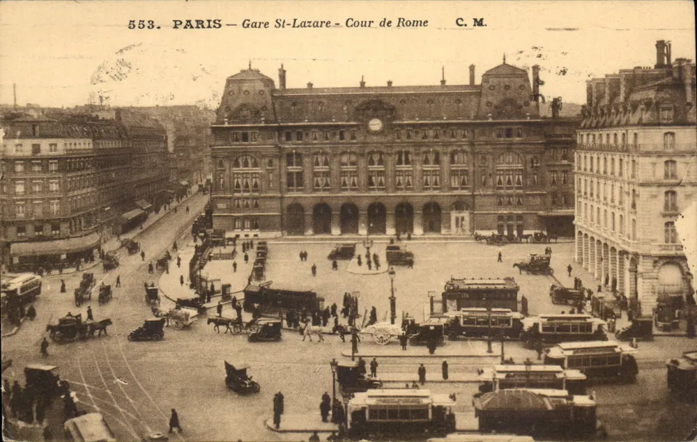 Paris — Bahnhof Saint-Lazare — Cour de Rome — C.M. 553 - Vorderseite