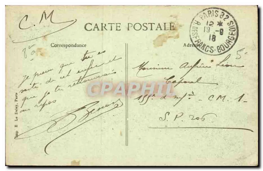 Paris — Gare Saint-Lazare — Cour du Havre — Wiederhergestellt von 1886 bis 1889 - Rückseite
