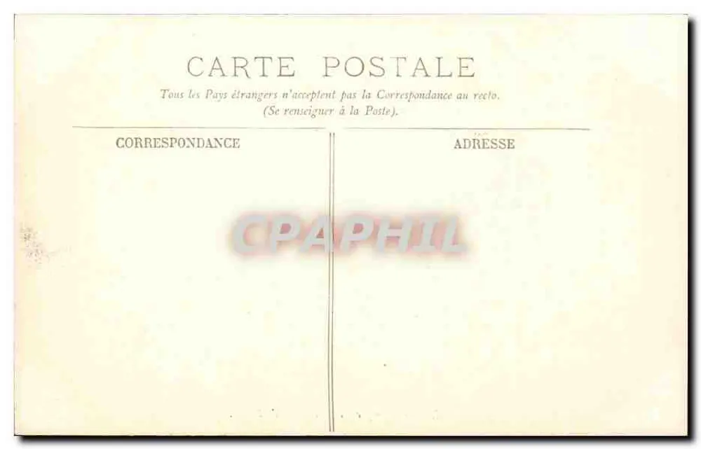 Paris — Perspectiva da Rue de Rivoli — editor não identificado - Verso