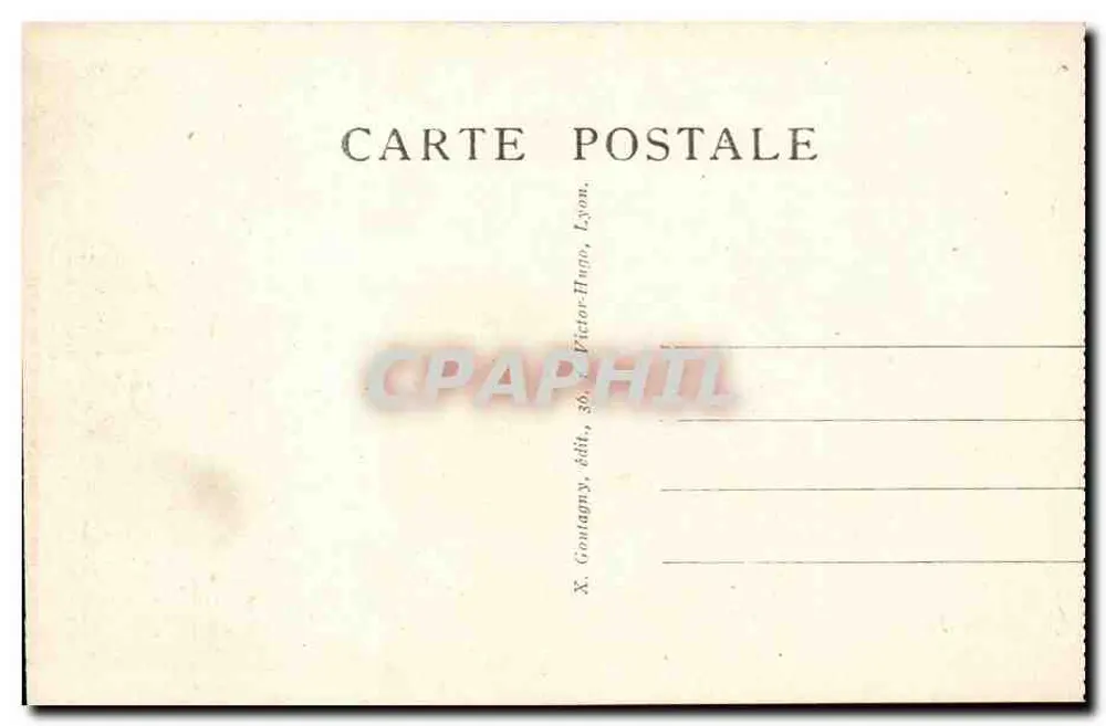 LYON — Il Conservatorio, quai de Bondy — X. Contagry, edit., Lione, Victor-Hugo - Verso