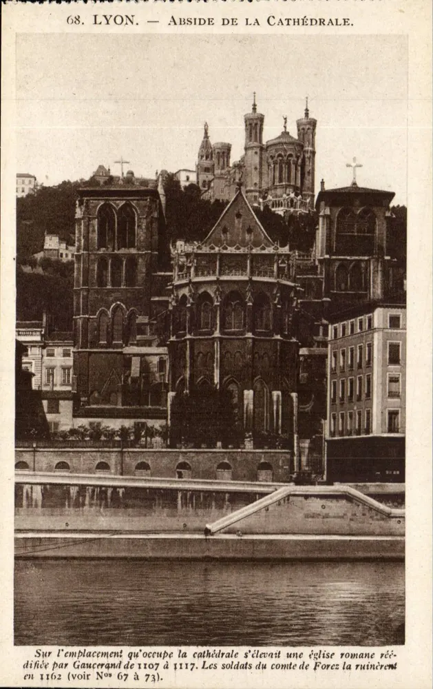 Lyon — Abside da Catedral — X. Goutagny, editor, 36, Victor-Hugo, Lyon. - Frente