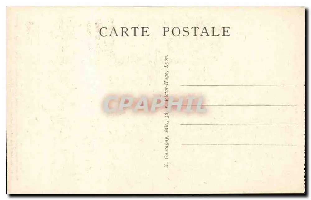 Lyon — Abside da Catedral — X. Goutagny, editor, 36, Victor-Hugo, Lyon. - Verso