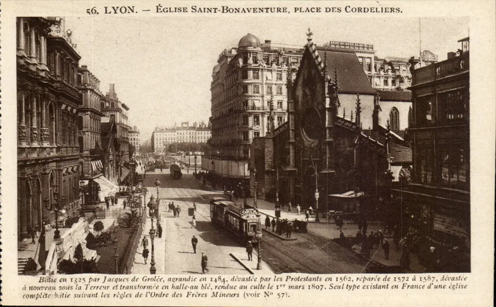 LYON — KIRCHE ST. BONAVENTURA, PLACE DES CORDELIER - Vorderseite