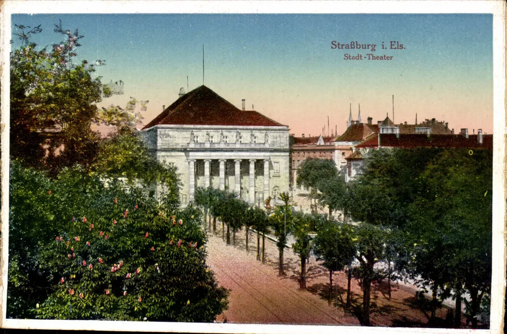 Strasbourg in Els. - Stadt-Theater — Verleger Luc Dreyher, Nr. 16 - Vorderseite