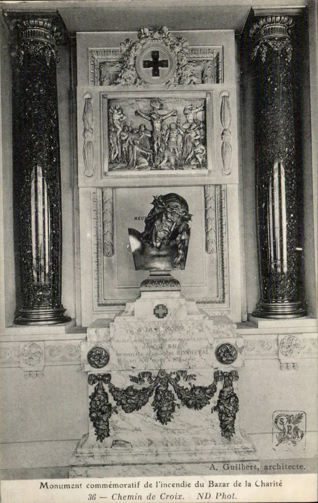 Gedenkmonument des Brandes des Bazar de la Charité — Weg des Lebens — ND Phot. - Vorderseite