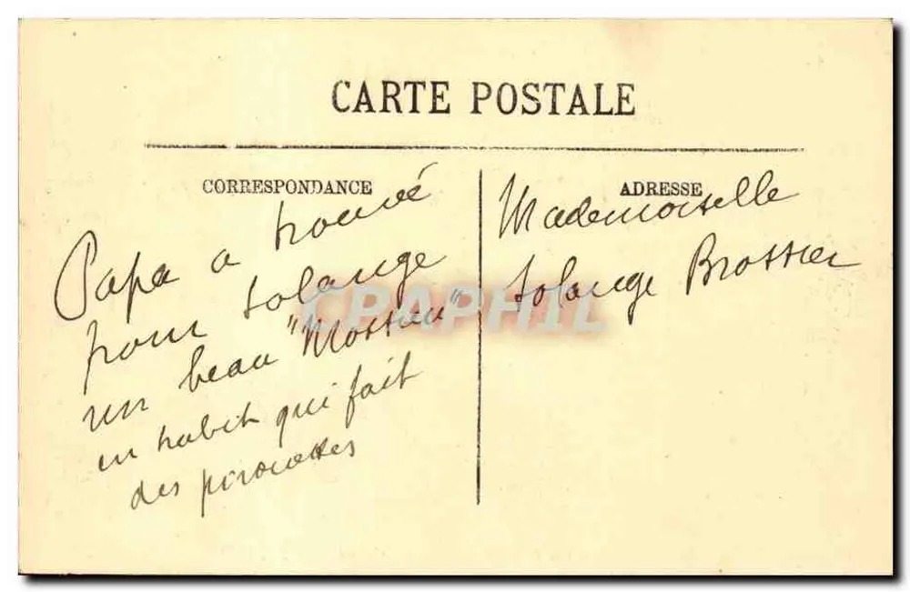 Paris — Der Tuileries-Garten und der Arc de Triomphe du Carrousel — LL. n°44 - Rückseite