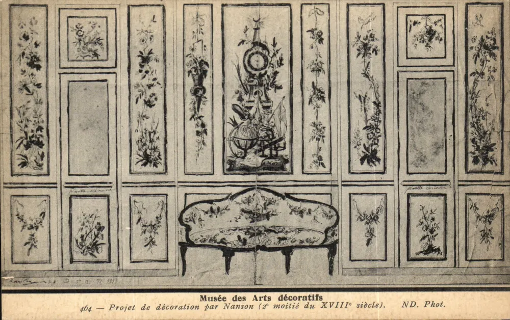 Projeto de decoração por Nanson — Museu dos Artes Decorativas — 2ª metade do XVIII — ND. Fot. - Frente
