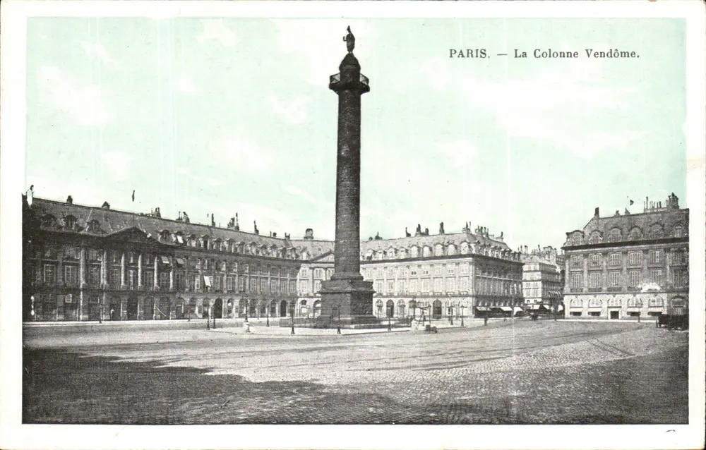 Paris — A Coluna Vendôme — editor não visível - Frente