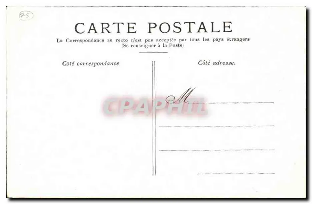 Paris — A Coluna Vendôme — editor não visível - Verso