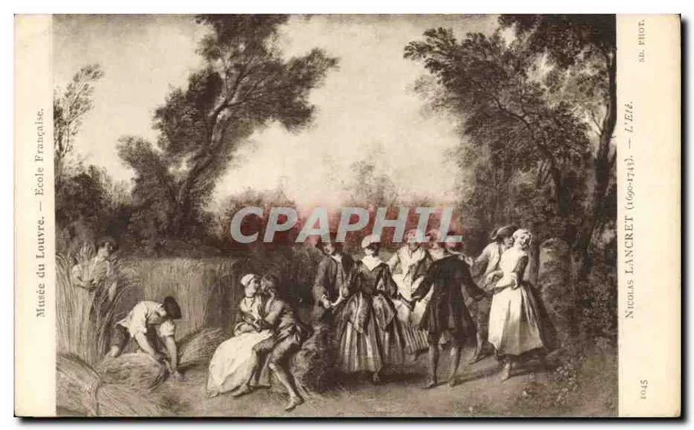 Nicolas Lancret (1690-1743) — L'Élé — Museo del Louvre — Escuela Francesa - Anverso