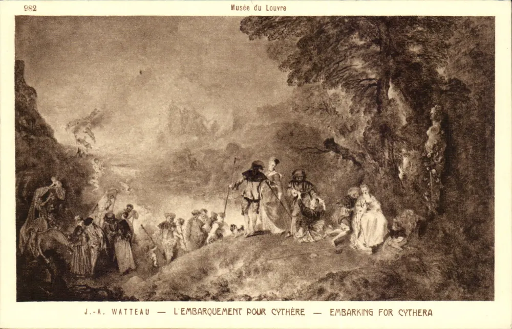 J.-A. Watteau — Die Abfahrt nach Kythera — Musée du Louvre - Vorderseite
