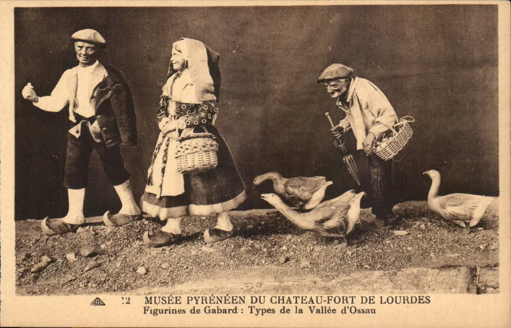 Figurinen von Gabard: Typen der Ossau-Tal — Museum Pyrénéen du Château-Fort de Lourdes, n°12 - Vorderseite