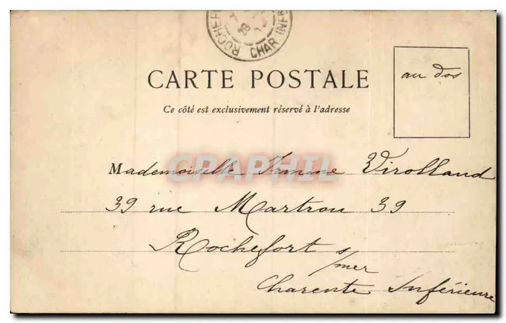 Paris XVIIe arr. — Palácio do Trocadéro — editor G. Lévy, n°2 - Verso