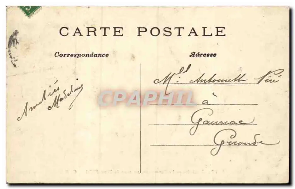 PARIS — Le Trocadéro, gesehen unter der Eiffelturm — C. M. - Rückseite