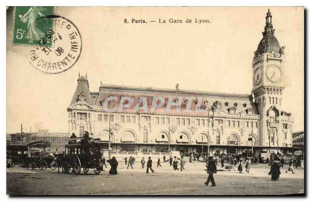 Paris — A Estação de Lyon - Frente