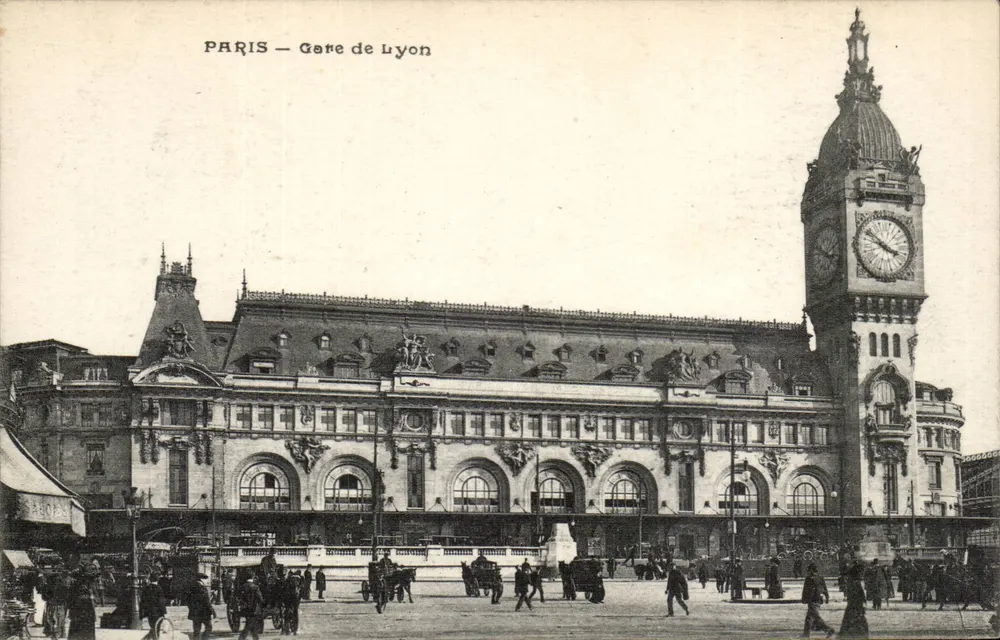 Paris — Estação de Lyon — Editor E. Versailles, n° 1414 - Frente