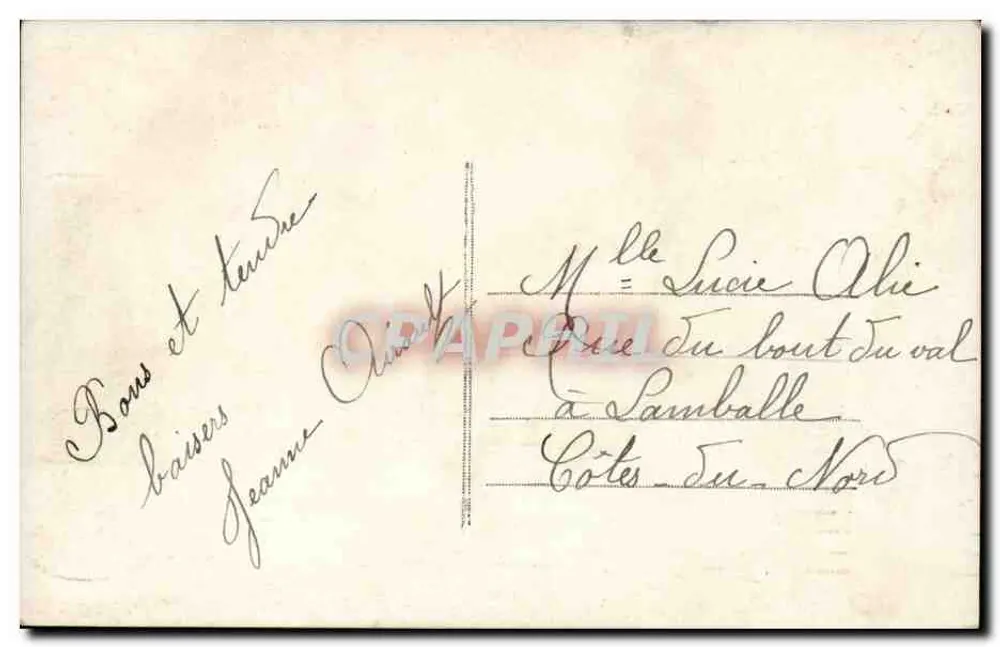 Junge Frau mit Blumenstrauß — Souvenir de Printemps — Hermeneg - Rückseite