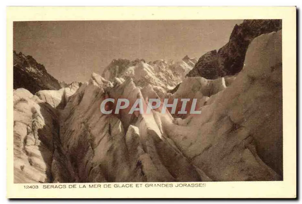Seracs der Mer de Glace und Grandes Jorasses — 12403 — Sammlung Les Deux Savoies - Vorderseite