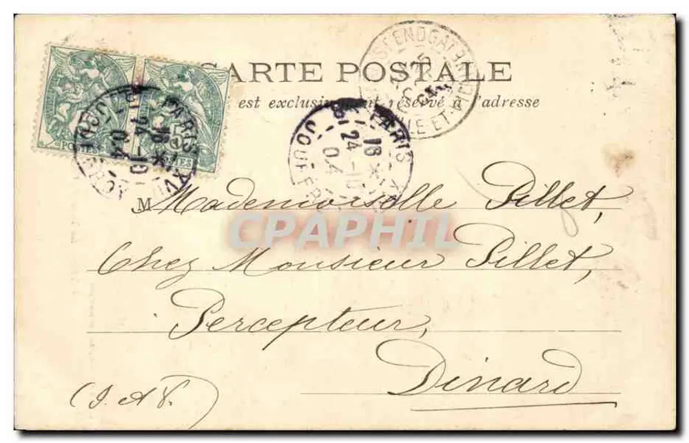 Paris — A Torre de Clóvis — L. J. & Cie, editora, Angoulême-Paris - Verso