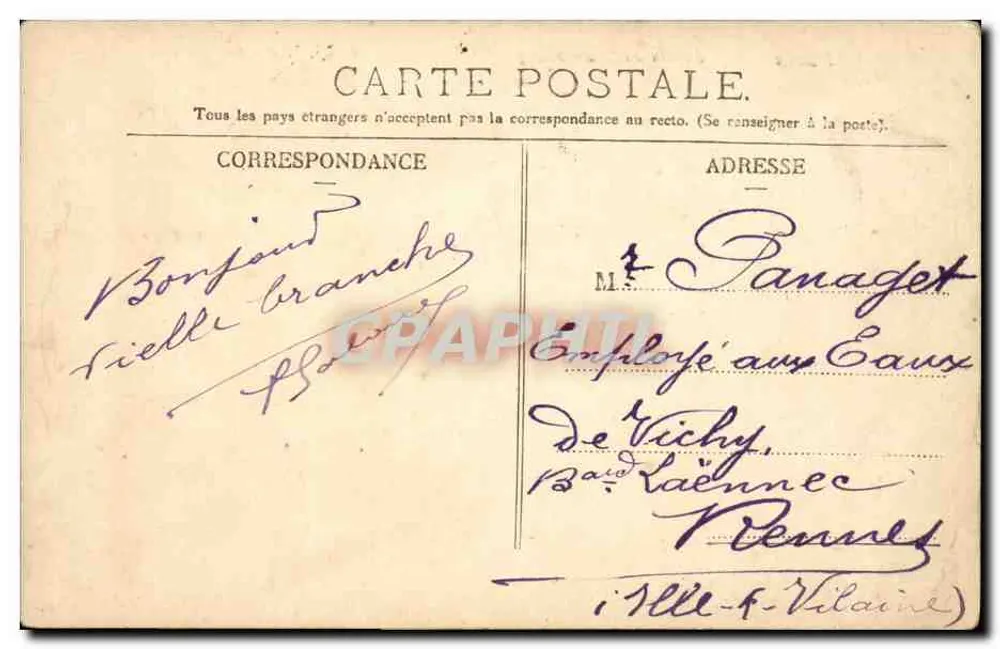 Jardim do Luxembourg — Paris — editor não identificado, n° de série 8193 - Verso