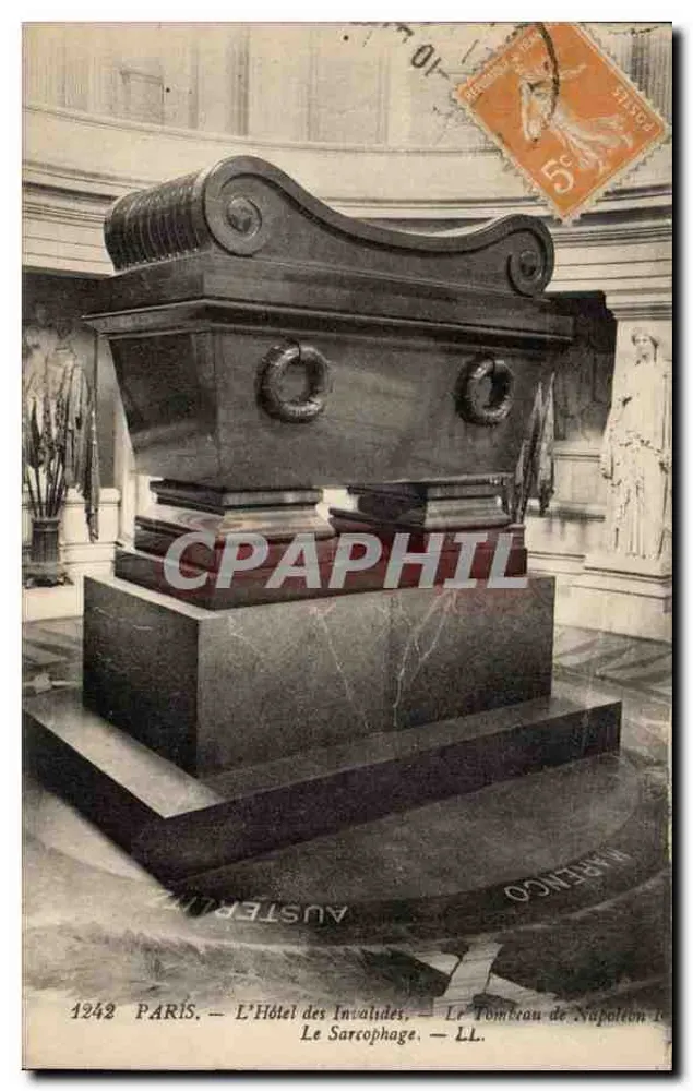Paris — Das Hôtel des Invalides — Das Grab von Napoleon I. — Das Sarg — LL. — N° 1242 - Vorderseite