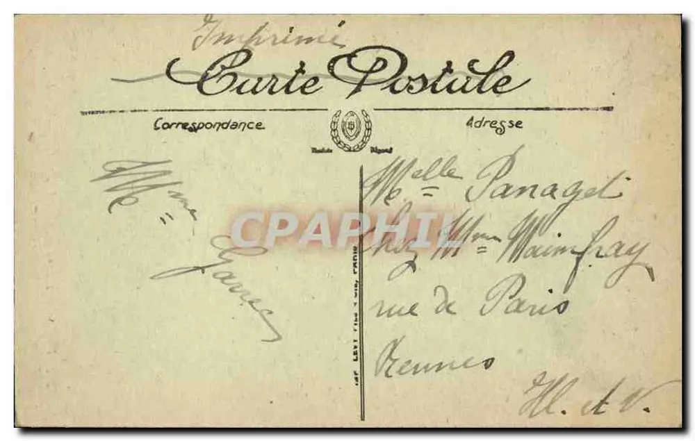 Paris — Das Hôtel des Invalides — Das Grab von Napoleon I. — Das Sarg — LL. — N° 1242 - Rückseite