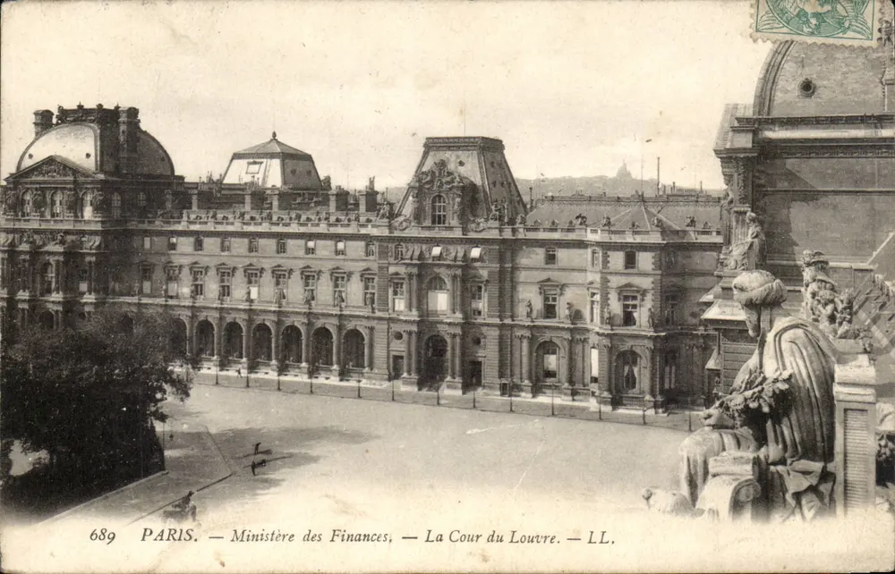 Paris — Ministerium der Finanzen — Die Cour du Louvre — LL. — n° 689 - Vorderseite