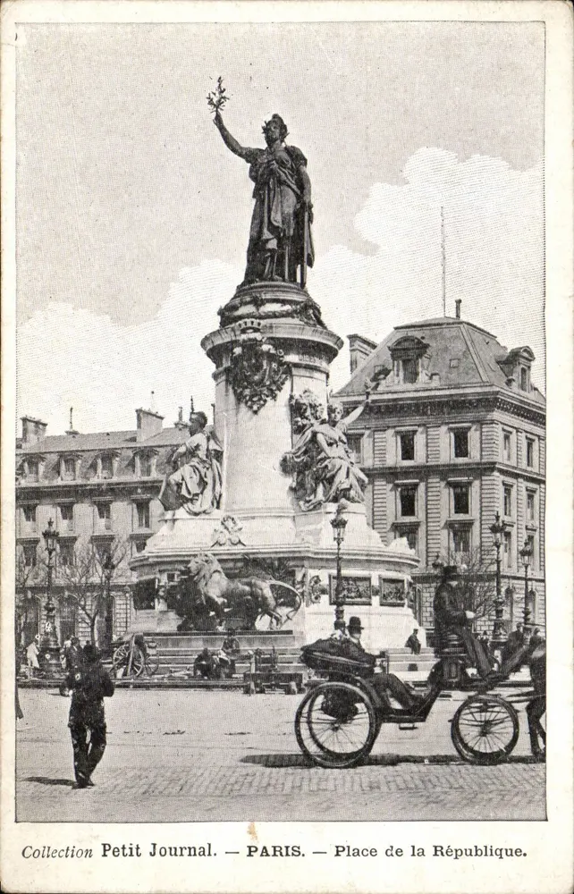 Paris — Praça da República — Coleção Petit Journal - Frente