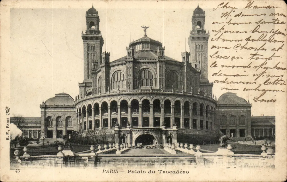 PARYŻ — Palais du Trocadéro — B.F., Paryż, n°45 - Awers