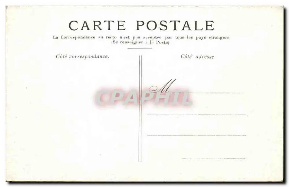 Paris — O Palácio Real — Editor não visível - Verso
