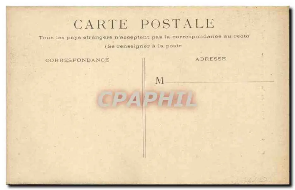 Paris — Estátua da República — editor não identificado - Verso