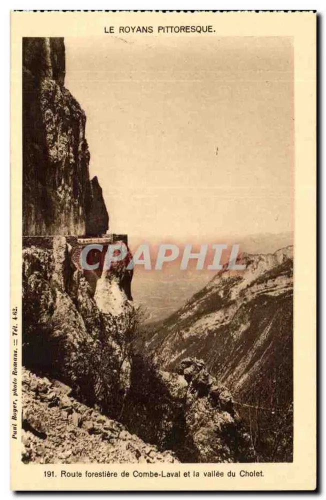 Pittoreskes Royans — Waldstraße von Combe-Laval und das Tal von Cholet — Paul Buger, Foto Romanz, n°191 - Vorderseite