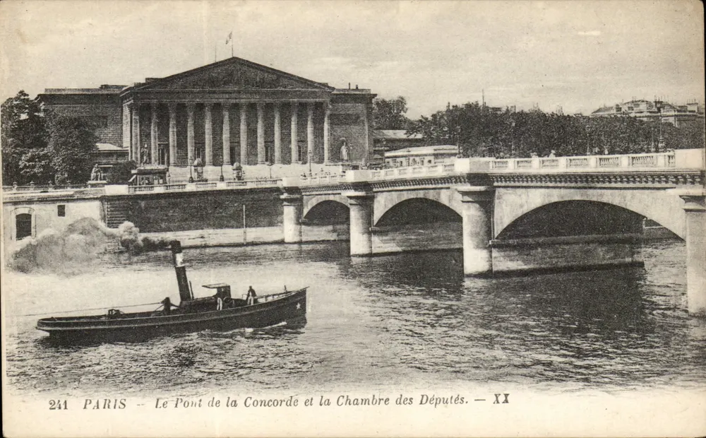 Paris — Der Pont de la Concorde und die Kammer der Abgeordneten — XX — 241 - Vorderseite