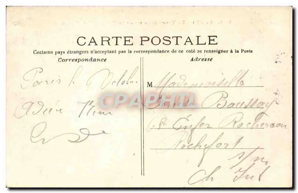 Paris - O Trocadéro visto da Torre Eiffel — editor Tamps, n° 245 - Verso