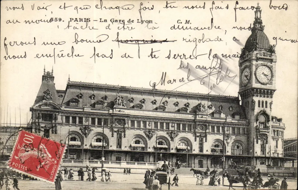 Paris — A Estação de Lyon — C. M. — n° 559 - Frente