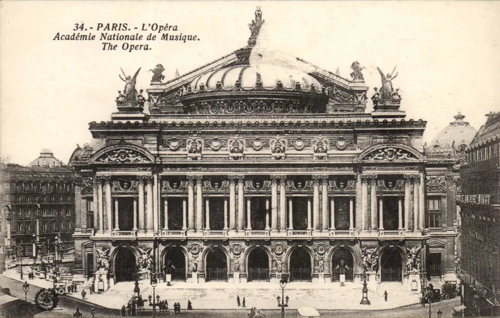 PARIS - Das Opernhaus - Nationale Akademie der Musik - Phototypie L'Abélie - Vorderseite