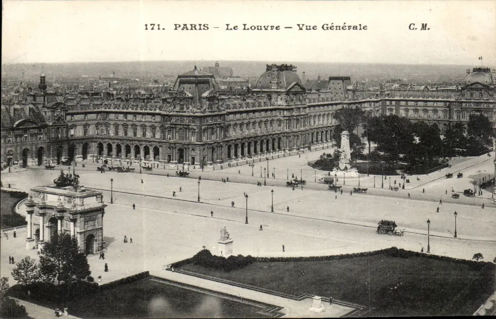 Paris - O Louvre - Vista Geral — C.M. — n° 171 - Frente