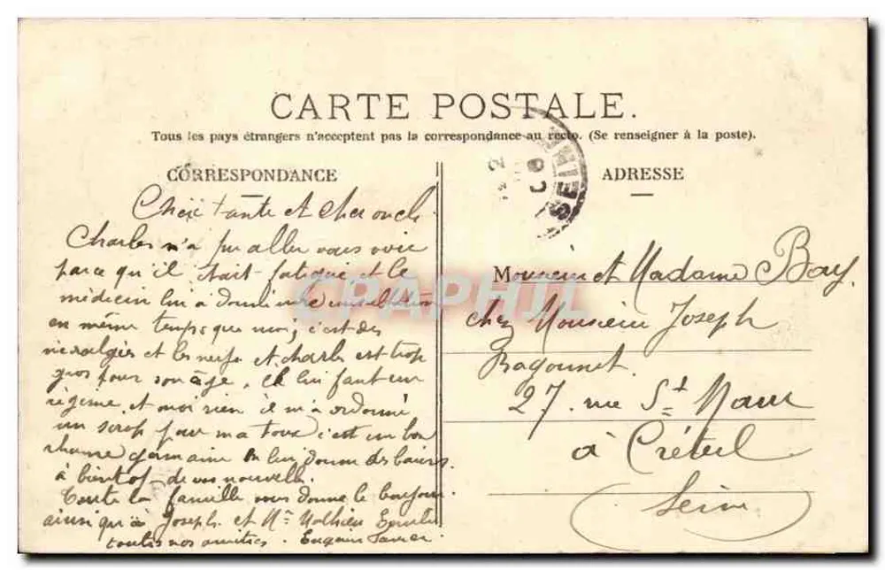 Paris — Igreja de Saint-Médard — P. Marmuse, Paris. 267. - Verso