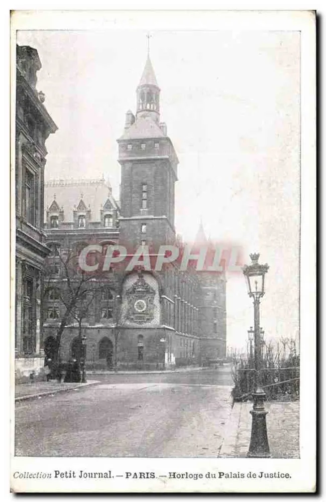 Paris — Relógio do Palácio da Justiça — Coleção Petit Journal - Frente