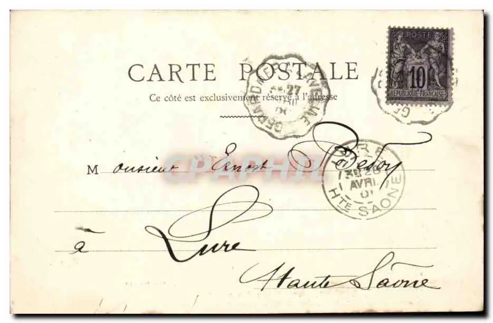 O Filhote, Sra. Sarah-Bernhardt — cena antes da morte do duque de Reichstadt — cliché Paul Boy, L.H. e C. Paris - Verso