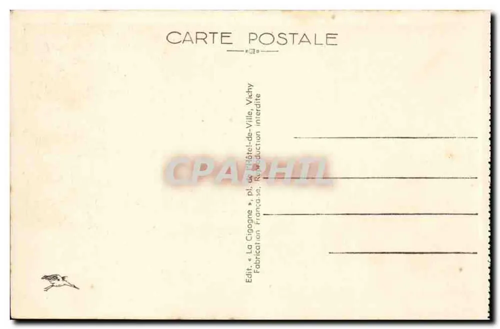 Vichy — Het Casino gezien van de zijkant — La Cigogne, n° 314 - Achterkant