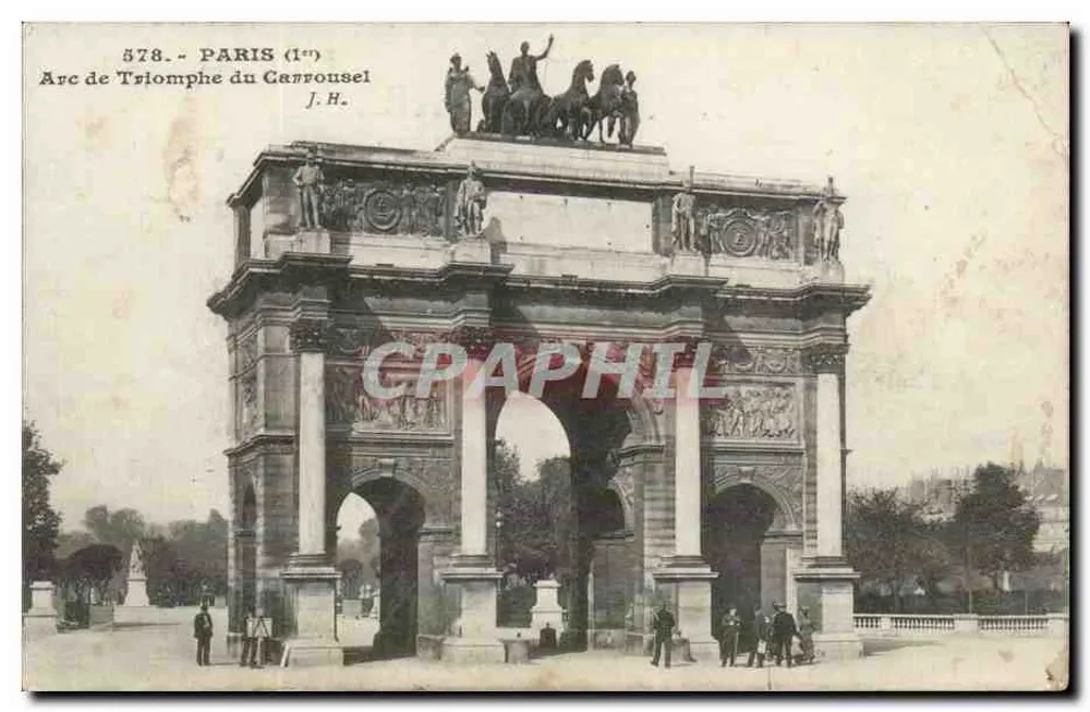 Arco do Triunfo do Carrousel — Paris (1er) — J.H. n°578 - Frente