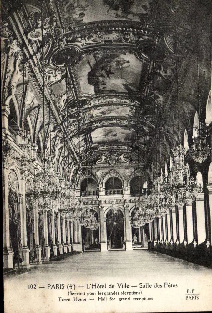 Paris (4.) — Das Rathaus — Saal der Feierlichkeiten — F.F. Paris - Vorderseite