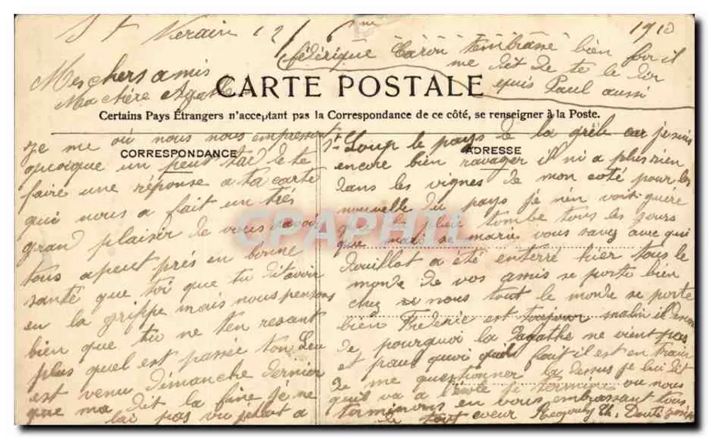 Paris - Notre-Dame - Weibliche Figur (Südturm) — 306 — Verlag - Rückseite