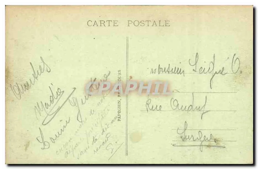 Paris - A Gare de l'Est - A.P. - Estação Ferroviária do Leste - Verso