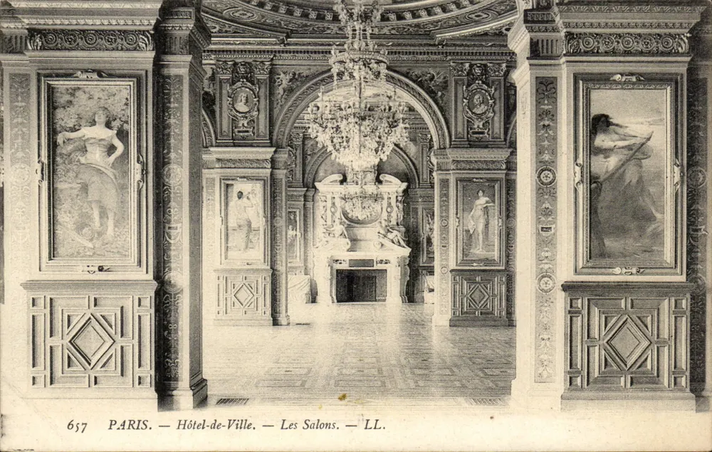Paris — Hotel-de-Ville — Os Salões — LL. — n° 657 - Frente