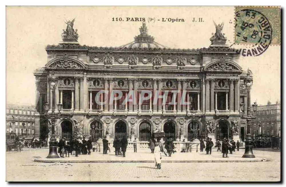 Paris (9º) - O Ópera — J. II. — n° 110 - Frente