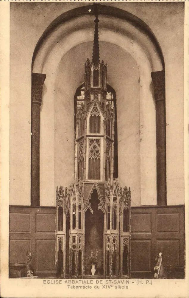 Igreja Abbatial de St-Savin — Tabernáculo do Século XIV — H.P. - Frente