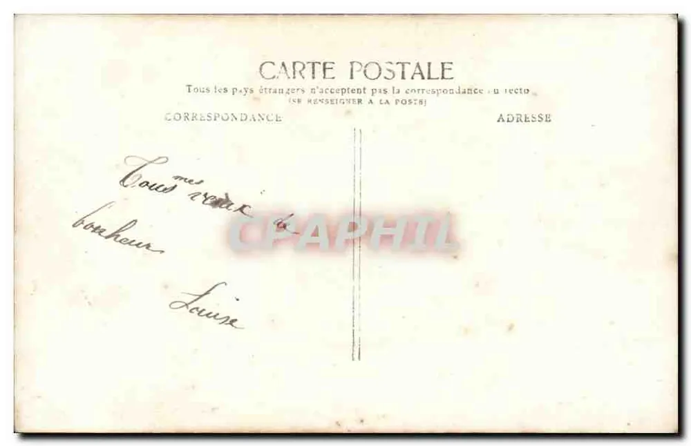 Die Gebetsformeln der Braut — Verheiratetes Paar — Croissant Paris n°2231 - Rückseite
