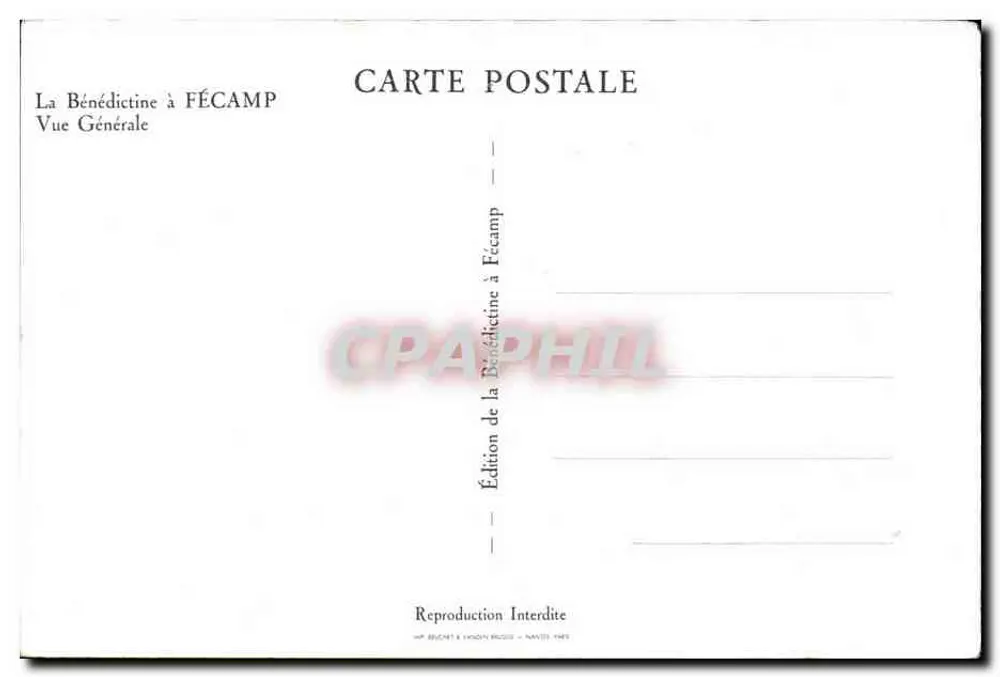 La Bénédictine in FÉCAMP — Allgemeiner Blick — Ausgabe von La Bénédictine in Fécamp - Rückseite